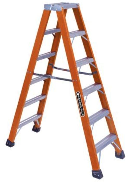 FIBERGLASS TWIN FRONT LADDER 5 STEP