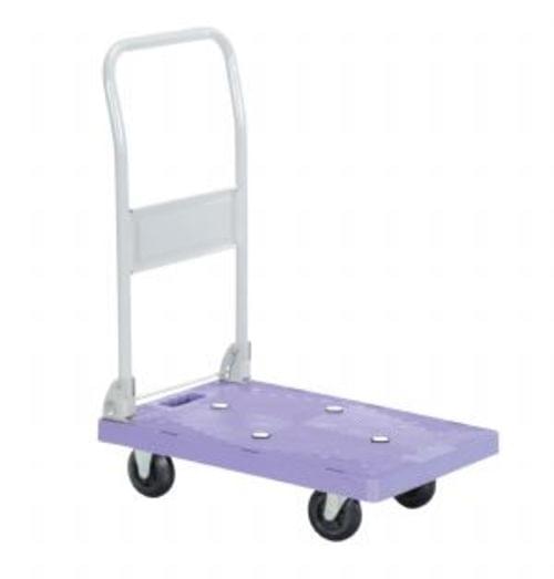 PLASTIC PLATFORM TRUCK W/FOLDING HANDLE