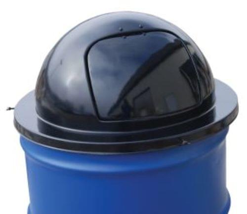 FIBERGLASS WASTE DRUM TOP-55 GAL BLACK