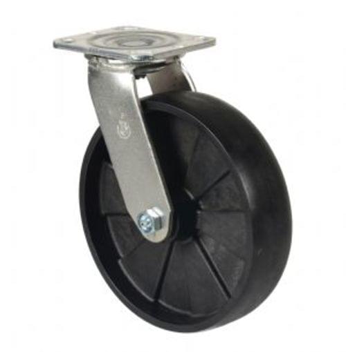 GLASS-FILLED NYLON 8 IN SWIVEL CASTER