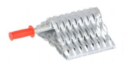 SERRATED STEEL WHEEL CHOCK 11.25 X 15.88