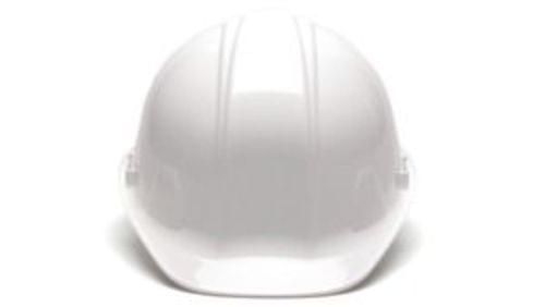 Hard Hat White-Standard Shell 4 Pt Ratchet Suspension