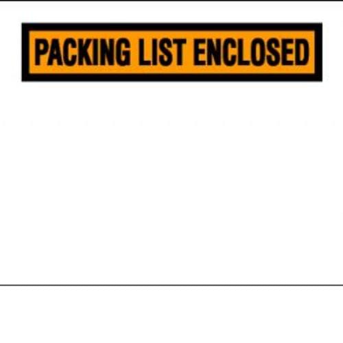 Packing Slip Envelopes-Large See-Thru 7''x 5 1/2'' 1,000/box