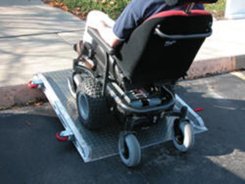 Roll-O-Wheel Curb Wheelchair Ramp 48 In