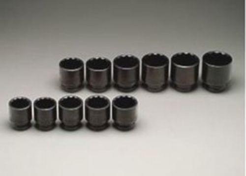 Wright Tool 3/4'' Drive, 11 Pc. 12 Pt.  Impaact Socket Set, 1-5/16'' to 2'' 