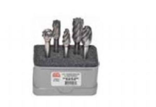 Alfa Tools 5pc Alumacut Carbide Bur Set, 1/4'' Shank, Right Hand Cut (for Non-Ferrous Metals)