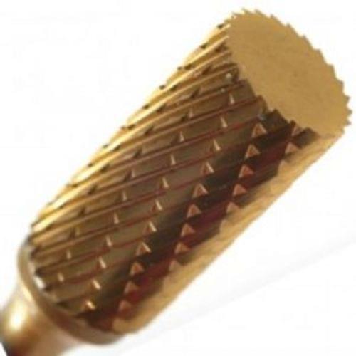 CHAMPION SA5 CYLINDER SHAPED CARBIDE BUR, TITANIUM NITRIDE COATED, DOUBLE CUT, 1/2'' CUTTER DIA. USE FOR DEBURRING. (CARDED PACKAGE)''