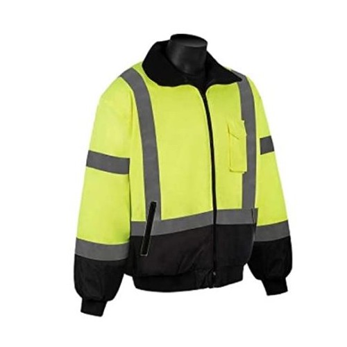 Liberty HiVizGard C16725G Class III Reflective Bomber Jacket, 3XL