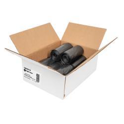 12/16-Gal Can Liner Roll, Black, 24" x 32", 1.25 mil, 1/CS/250