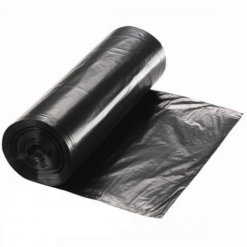 Right Choice™ LLDPE Can Liner Coreless Roll, 33" x 39", 33 Gallon, 1.2 Mil, Black