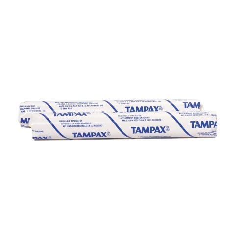 PROCTER & GAMBLE Tampax in Vending Tube, White, Plastic Applicator, 1/CS/500