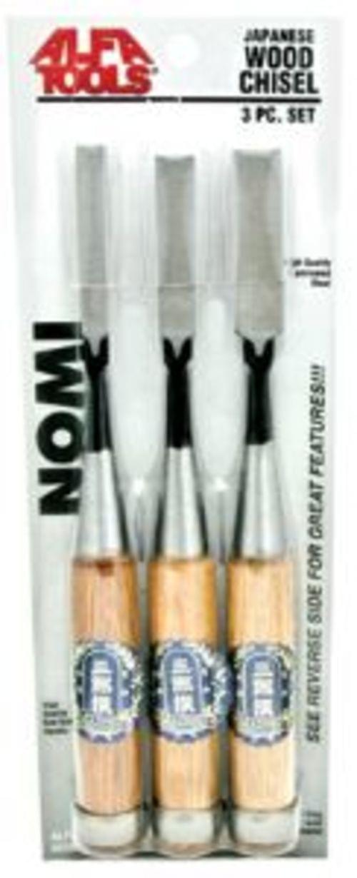 3PC . NOMI CHISEL SET 3/8-3/4-inch