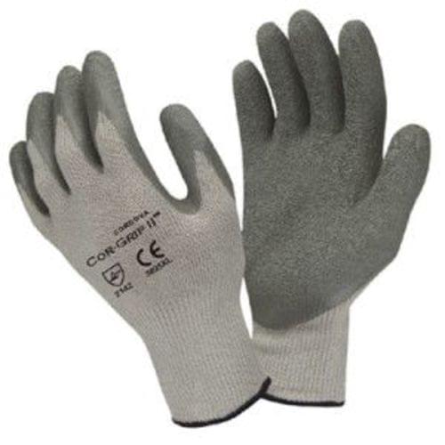 COR-GRIP II, 10-GAUGE, GRAY POLY/COTTON SHELL, GRAY LATEX PALM COATING