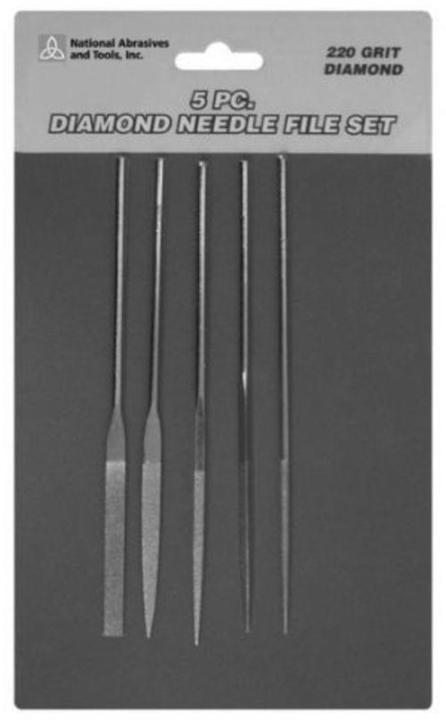 5PC . DIAMOND NEEDLE FILE SET