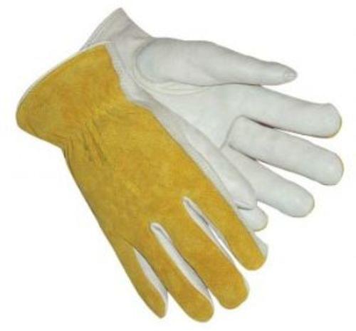 DRIVER COWHIDE Top grain cowhide palm, split leather back. Double stitching on forefinger provides extra strength. Keystone thumb provides natural feel and added protection.