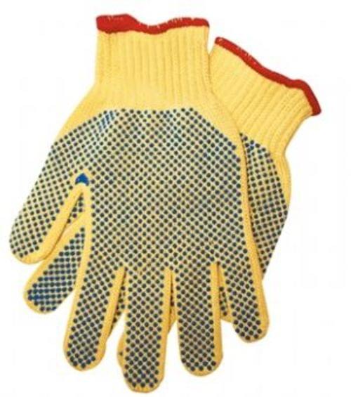 KNIT Kevlar Standard weight 100% Kevlar knit meets ANSI cut resistance level 3. Knit wrist. PVC dots on both sides.