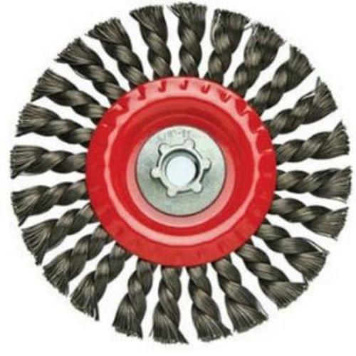 4-INCH STAINLESS STEEL KNOTTED WIRE WHEEL X 5/8-11