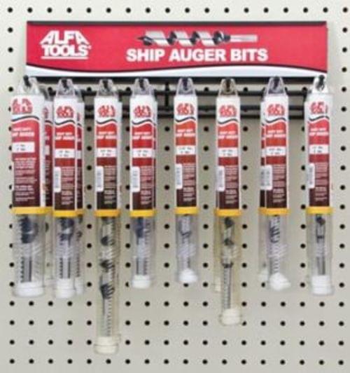 16 PC SHIP AUGER BIT 8-inch OVERALL DISPLAY