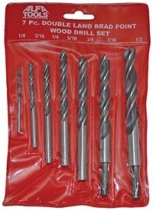 7 PC FRACTIONAL DOUBLE LAND BRAD POINT DRILL SET