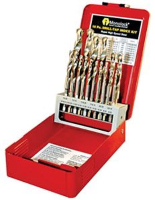 16 PC COMBINED DRILL-TAP BIT SET