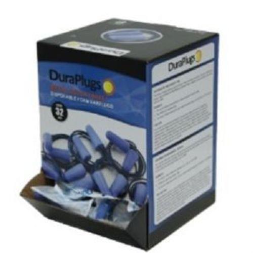 Duraplug Metal-Detectable Foam Earplugs, Corded, NRR 32db, 100 pair