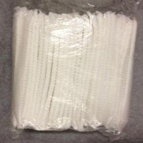 POLYGARD 24 inch white polypropylene pleated bouffant cap