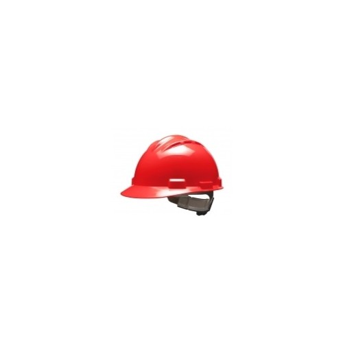 Standard Vented Hard Hat - Ratchet Suspension - Red