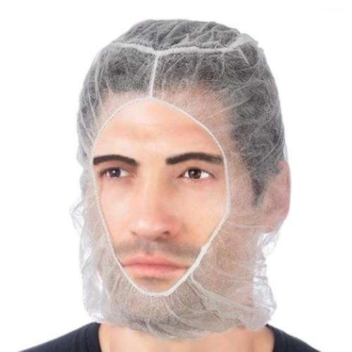 White Bouffant and Beard Cover