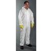 Posi-Wear M3 - White SMMMS Coverall, zipper front w/Elastic Wrist/Ankle and attached Hood, 25 per case