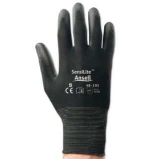 Ansell Size 10 HyFlex® 48-101 13 Gauge Polyurethane Palm Coated Work Gloves With Nylon Liner And Knit Wrist