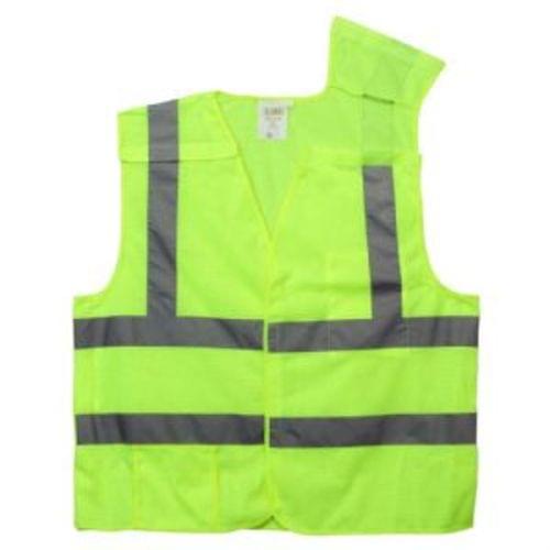 VEST LIME BREAKAWAY WITH POCKET 3XL
