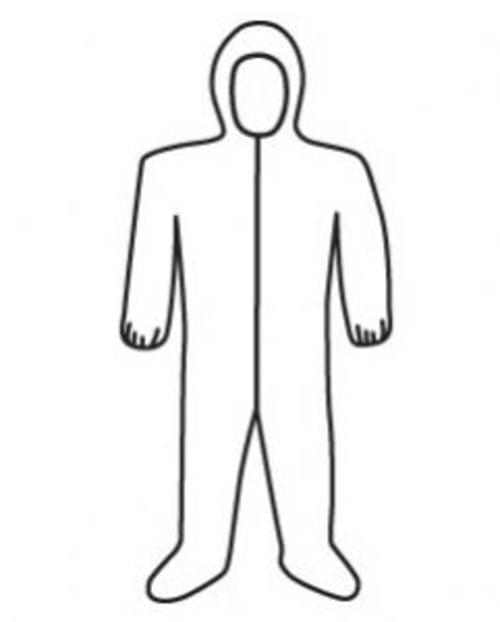 SUIT MICROPOROUS HOOD & BOOT 3X