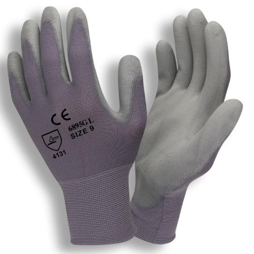 PU PALM COATED NYLON GRAY/GRAY L