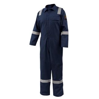 COVERALL AR/FR COTTON 7oz WITH REFLECTIVE FR TAPE NAVY 2XL