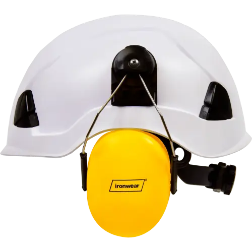Safety Helmet Mounted Earmuffs, NRR 24dB Yellow