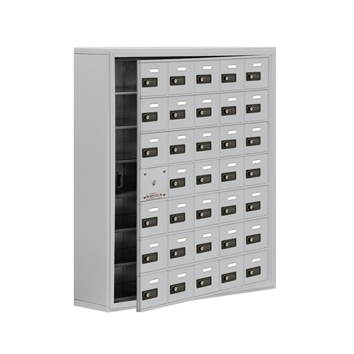 Cell Phone storage locker, 35 openings. Aluminum - Advance Office ...