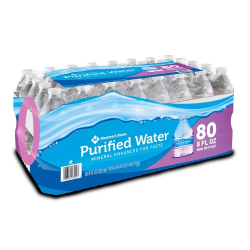 Mountain Spring Water 8 oz Bottle 80-Pack (Brand may vary) - (Las Vegas / North Las Vegas / Henderson Area Only!!)