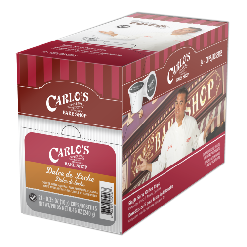 Carlo's 24 CT Single Serve Cups Dulce De Leche 4 x 24 x 10g