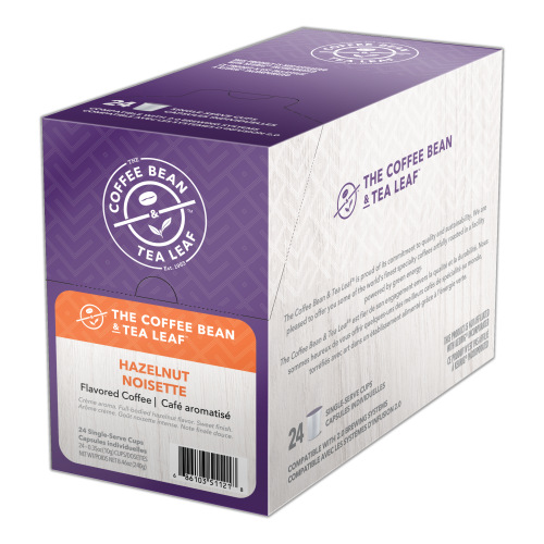 The Coffee Bean & Tea Leaf 24 CT Single Serve Cups Hazelnut -