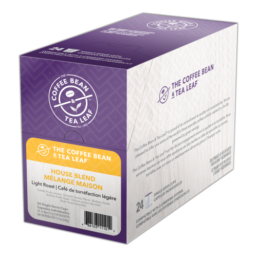 The Coffee Bean & Tea Leaf 24 CT Single Serve Cups House Blend -