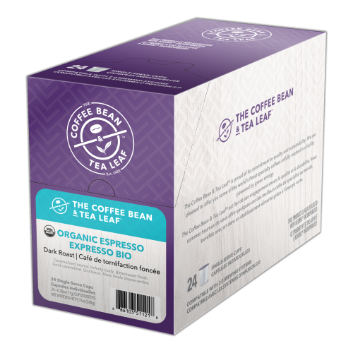 The Coffee Bean & Tea Leaf 24 CT Single Serve Cups Organic Espresso -