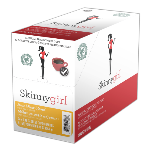 Skinny Girl 24 CT Single Serve Cups Breakfast Blend Light Roast