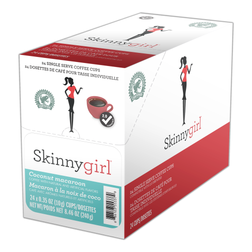 Skinny Girl 24 CT Single Serve Cups Coconut Macaroon Flavoured