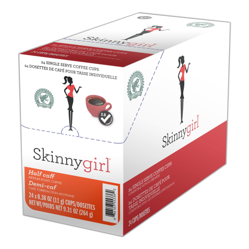 Skinny Girl 24 CT Single Serve Cups Half Caff Medium Roast