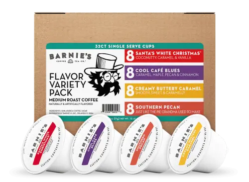 Barnie's 24 & 32 CT Single Serve Cups Variety Pack 4 x 32ct