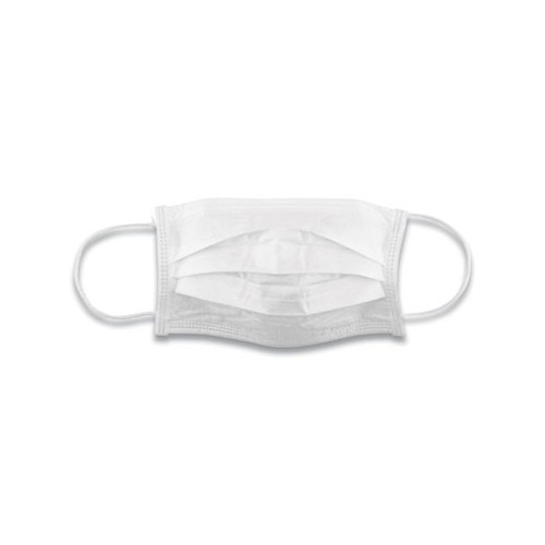 Cotton Face Mask with Antimicrobial Finish, White, 10/Pack