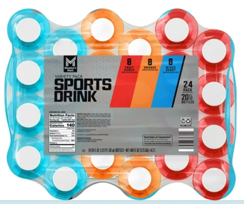 Sports Drink, Variety Pack, 20oz bottle, 24 per carton **Few extra day lead time on this item for delivery**