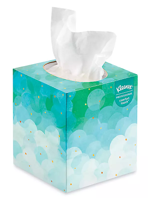 Kleenex Professional Facial Tissue Cube for Business - 2 Ply - White - PaperBox - 90/Box - 6 / Pack