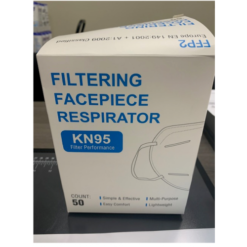 KN95 Protective Mask, 50 per box