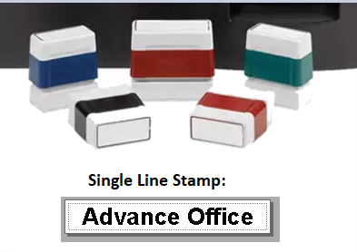 Stamp Custom, 1/4" x 2 1/4", SINGLE LINE!
**Tell us in the NOTES what you want the stamp to say & COLOR**